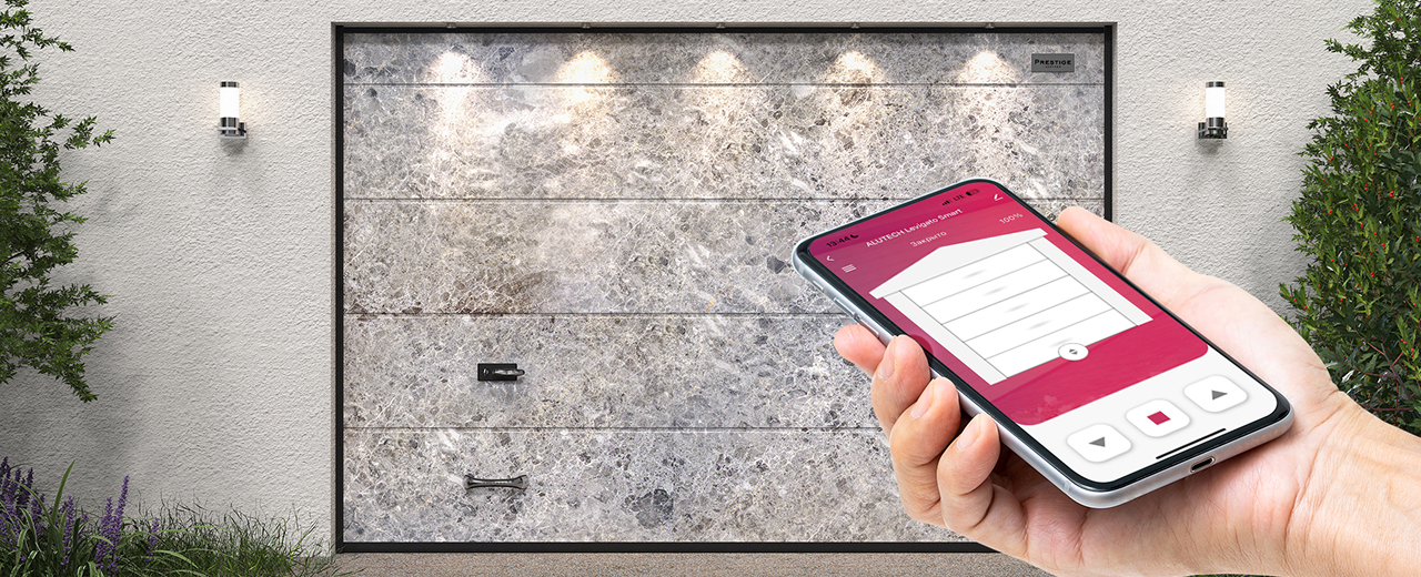 Умный привод ALUTECH Levigato LG‑800‑Sm для гаражных ворот + модуль Wi‑fi